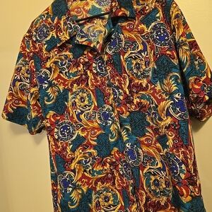 Vibrant Multicolor Women's Button Down Shirt